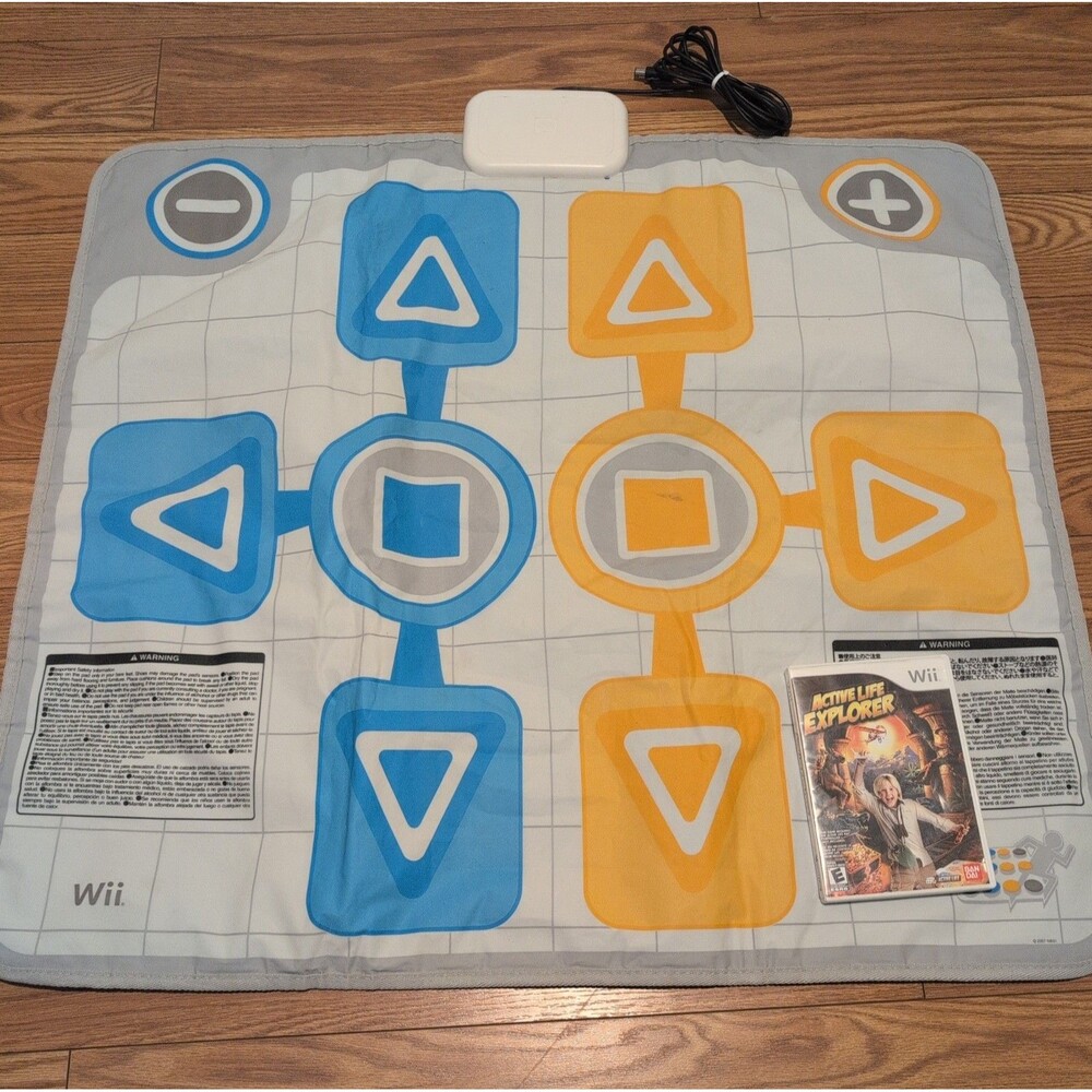 Nintendo Wii Active Life Mat Controller Pad W/ Game -Working Bandai